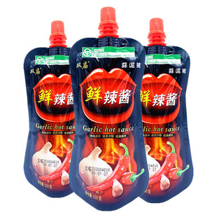双庙蒜泥狠鲜辣酱150g袋装内蒙古河套特产辣椒酱蒜蓉酱拌面下饭酱