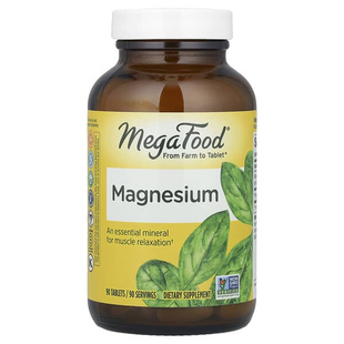MegaFood镁易吸收温和肌肉放松心绪睡眠帮助甘氨酸镁膳食