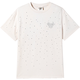 BOYLONDON美式街头风烫钻印花休闲潮牌短袖春夏男女同款T恤N01071