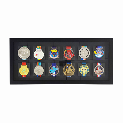 马拉松奖牌收纳相框画框实木金牌勋章徽章大尺寸收纳框现代简约框