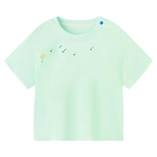 babycare儿童T恤婴儿短袖夏天衣服男孩上衣女童宽松打底宝宝半袖