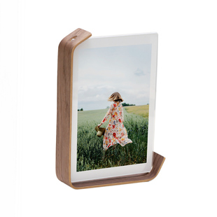 乾作创意相框轻奢实木双面透明摆台定制雕刻空框台历照片画框相框