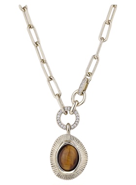 天然虎眼石希腊小众设计师原创