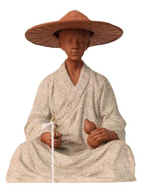 创意姜太公钓鱼禅意假山流水装饰