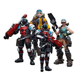 JOYTOY&INFINITY野猫多功能战术单位/鱼叉破冰者/怪兽卡车司机4人