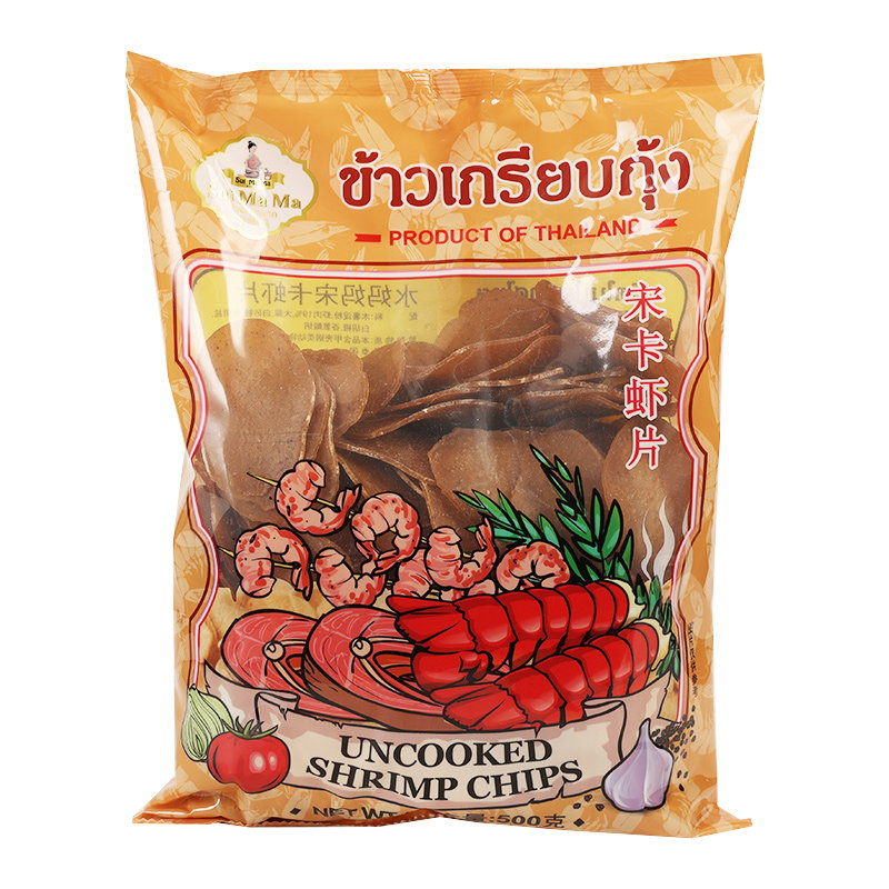 泰国进口水妈妈牌宋卡虾片500g商用泰式龙虾风味半成品自己炸零食