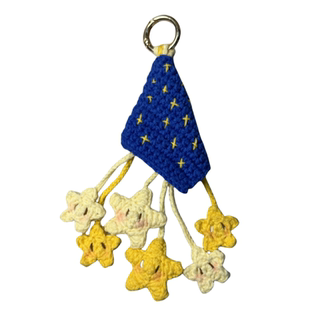 落凡尘小星星挂件毛线diy手工编织材料包钩针织打发时间手作礼物