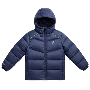 NAUTICA儿童羽绒服短款冬加厚面包服鹅绒服男童女童2025新款大童