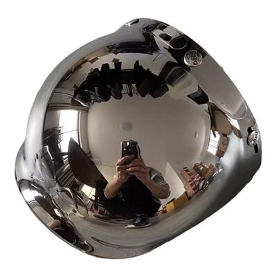 头盔镜片三扣式可翻转防风沙防晒