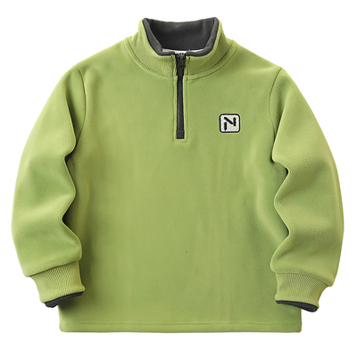 潮酷男童半拉链保暖打底衫秋冬装