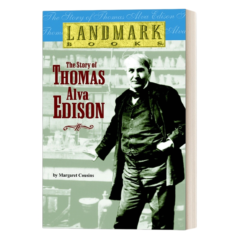 英文原版 The Story of Thomas Alva Edison 托马斯·阿尔瓦·爱迪生的故事 里程碑系列 Landmark Books 英文版 进口英语原版书籍