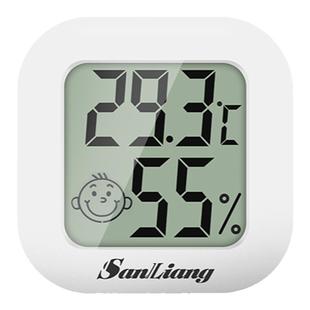 日本三量高精度迷你温度计温湿度计室内家用壁挂式室温精准温度表