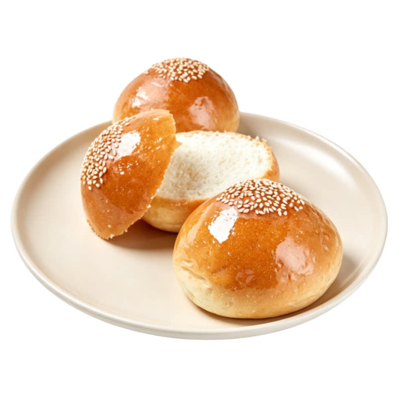 纯素食无蛋奶汉堡胚DIY营养早餐