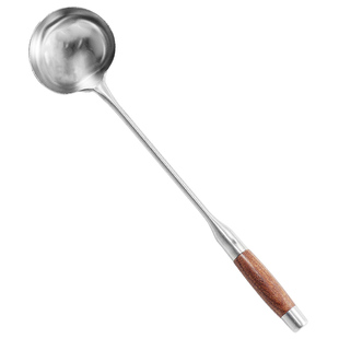 双立鹤不锈钢炒勺家用锅铲炒菜勺子厨师长柄汤勺酒店厨房勺子加长