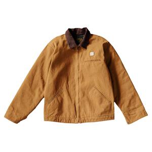 靛海美式复古底特律工装夹克男j001重磅水洗帆布做旧宽松外套秋冬