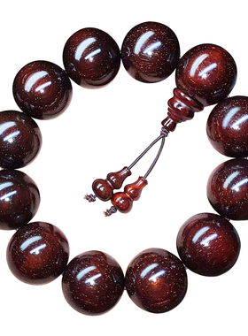 印度爆满金星手串小叶紫檀佛珠