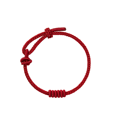 【100%正品】手工编织手绳穿黄金