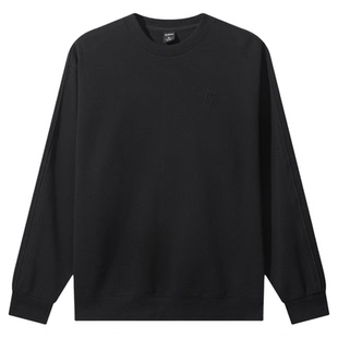 【创意织带】卡宾圆领长袖卫衣男装春季新款美式休闲宽松上衣