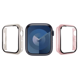 Newyu适用苹果watchs10保护壳s11手表壳appleiwatch9壳膜一体s8保护套Ultra3高清46mm防爆3钢化膜防尘7/6抗划
