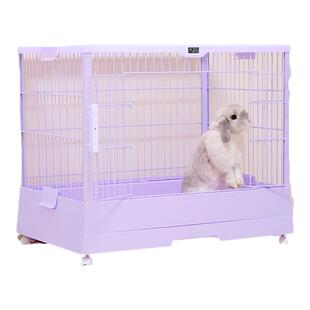 umi兔笼70柔光兔子笼家用大号亚克力景观笼豪华兔子笼子防喷尿窝