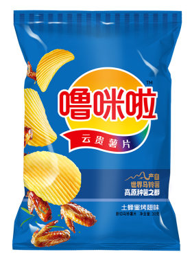噜咪啦云贵特产薯片原切鲜切香脆马铃薯片 30g*1袋烤翅经典薯片