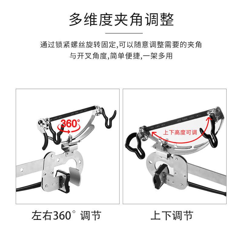 桥筏支架水滴轮筏轮不锈钢桥钓筏钓纺车轮钓鱼炮台架杆船钓筏竿架