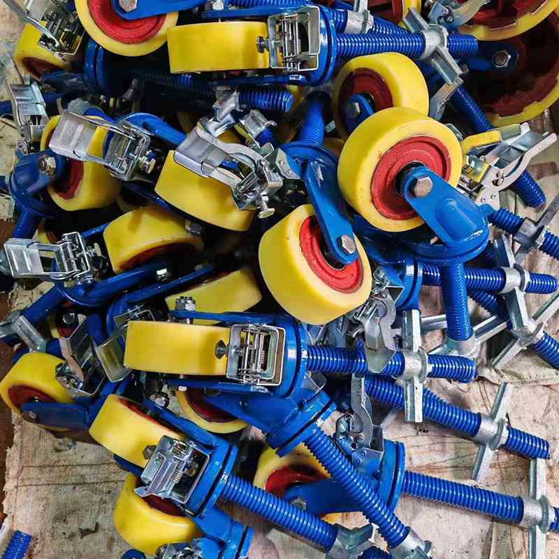 高载重脚手架轮子重型尼龙寸寸带6脚轮万向轮寸聚氨酯寸10812刹车