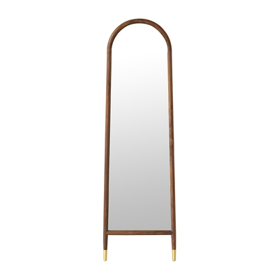 樱桃木穿衣镜北欧日式落地可移动