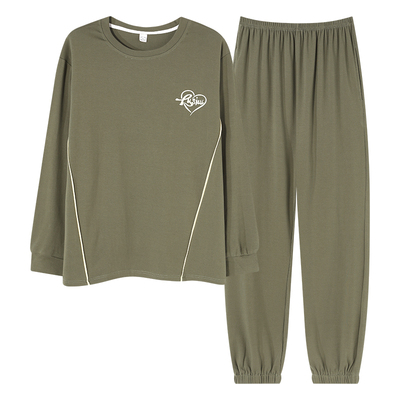 男士纯棉长袖薄款睡衣