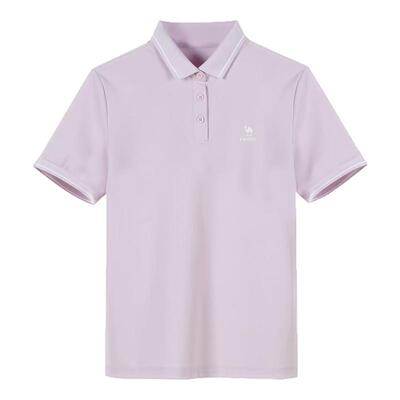 骆驼运动POLO衫短袖女款男款2026夏季新款冰感防晒休闲户外t恤