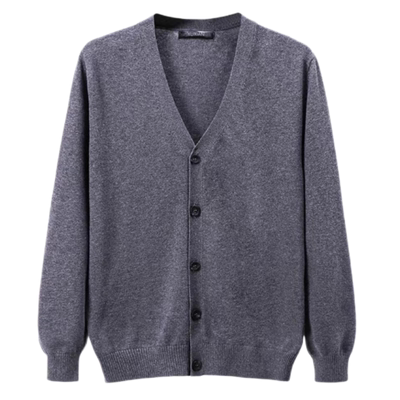 YUXIAN开衫针织V领纯棉毛衣秋冬