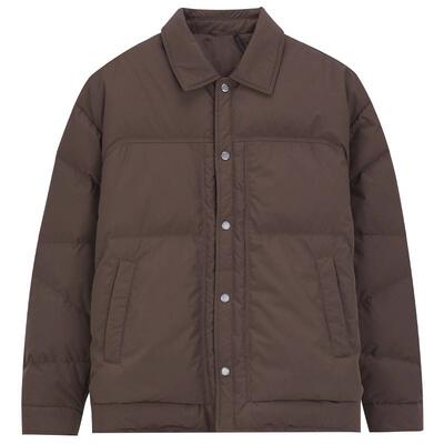 MindBridge纯色复古轻薄羽绒服