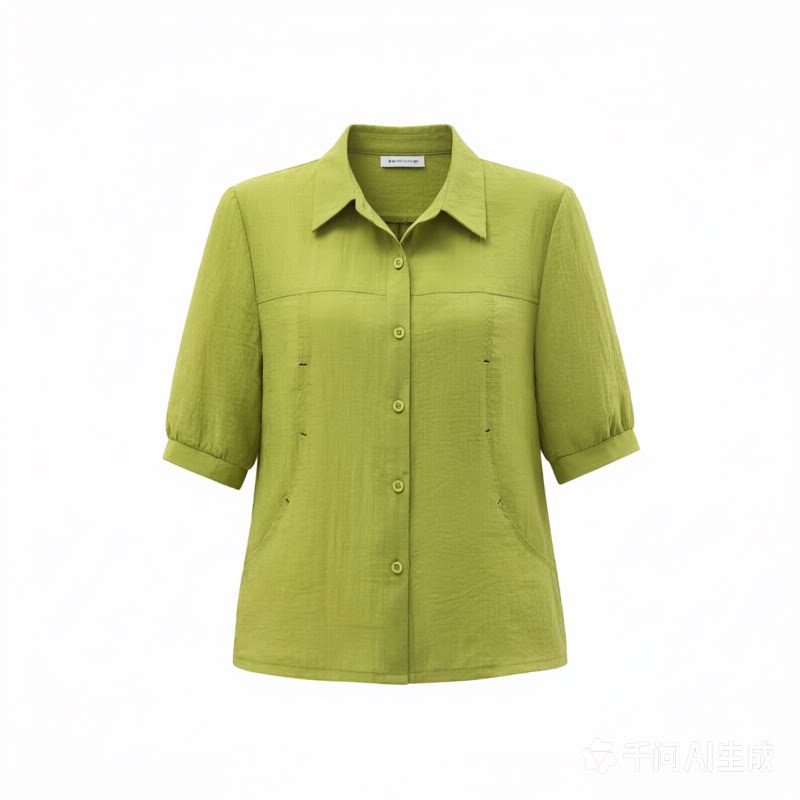 夏季棉麻宽松显瘦中老年百搭上衣
