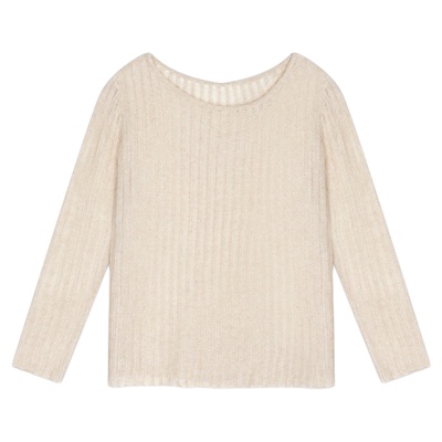 BUCH WEAR针织衫女2026春季新款简约肌理感竖条纹长袖上衣594872