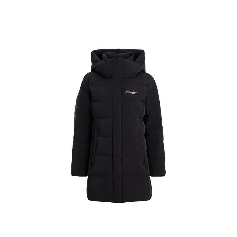 雪伦羽绒服女中长款修身鹅绒外套