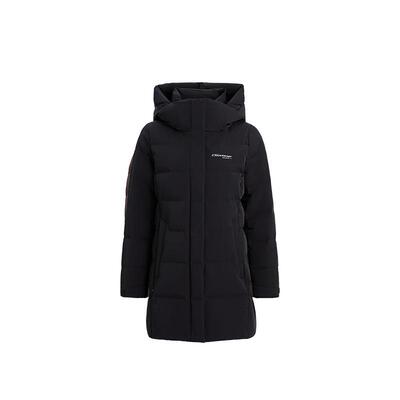 雪伦羽绒服女中长款修身鹅绒外套