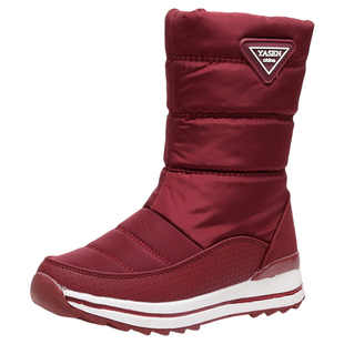 新款零下40度保暖雪地靴女2025冬季新款加绒特厚中筒靴子防水防滑