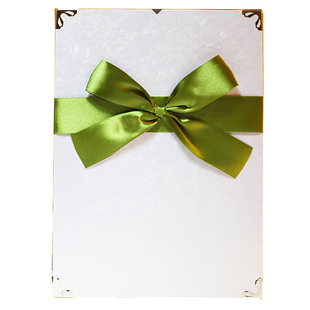 A4誓言册主持人手卡台词夹结婚礼专用誓词板森系草坪绿色新娘伴郎