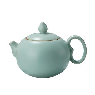 汝窑西施壶复古手工汝瓷原矿釉青瓷开片茶具景德镇泡茶壶单壶陶瓷