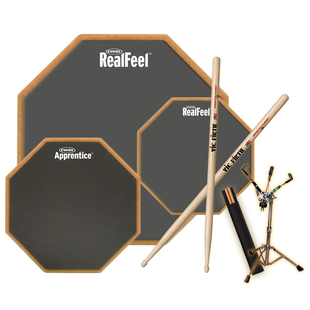 EVANS哑鼓垫RealFeel HQ 6 12寸单双面架子鼓练习静音亚鼓打击板