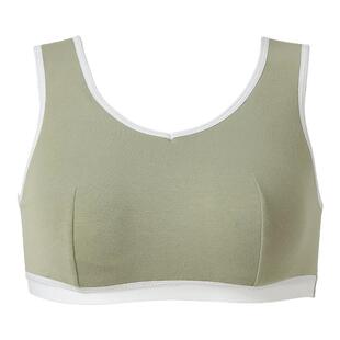 莱动大码睡眠内衣防外扩防下垂大胸背心式文胸女夏零束缚薄款晚上