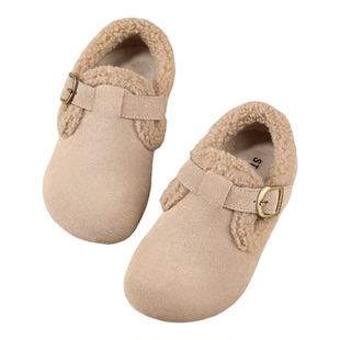 星期六童鞋女童勃肯鞋2025冬季新款加绒保暖棉鞋子女孩百搭休闲鞋