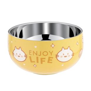 316不锈钢碗食品级儿童吃饭专用碗漂亮碗宝宝辅食碗高颜值饭碗