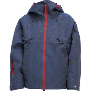 BCG丹宁牛仔新疆滑雪服女套装单双板衣裤冲锋衣男专业防风防水