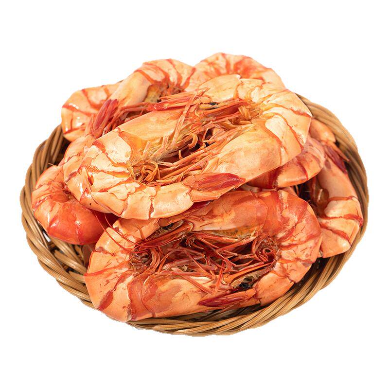 小文哥斑节虾九节虾干开袋即食海虾干