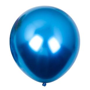 帅安5/10/12寸网红加厚圆形铬金属色紫色气球高级感装饰场景布置