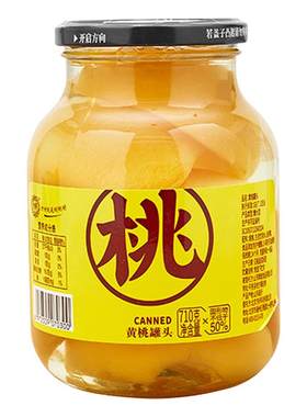方好大瓶黄桃山楂什锦水果罐头