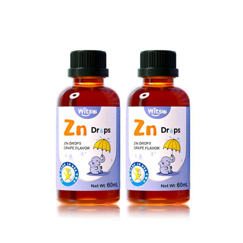 【吴敏霞力荐】witsbb健敏思螯合锌液体锌滴剂进口葡萄口味60ml*2