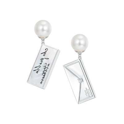 YVMIN尤目x SHUSHUTONG 信封双面耳钉耳环新年生日礼物