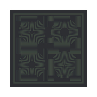 见南花 × LOST PATTERN印花真丝双面中方巾桑蚕丝围巾丝巾女送礼